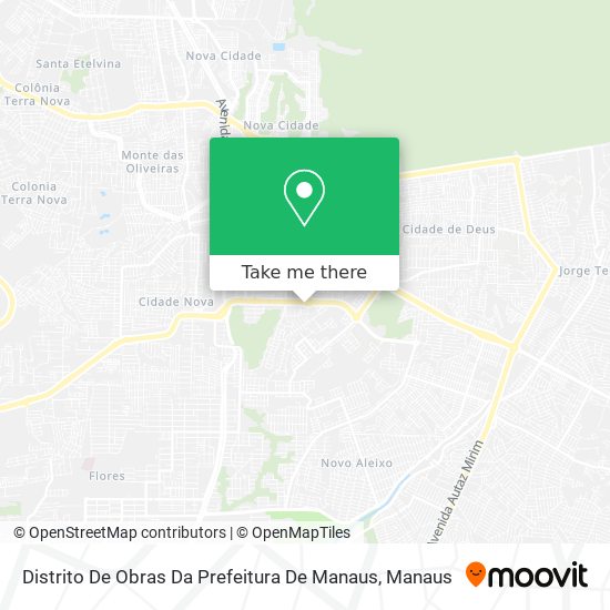 Distrito De Obras Da Prefeitura De Manaus map