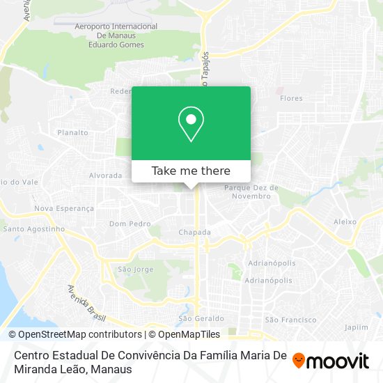 Centro Estadual De Convivência Da Família Maria De Miranda Leão map