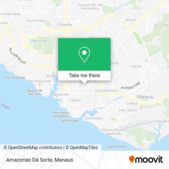 Amazonas Dá Sorte map