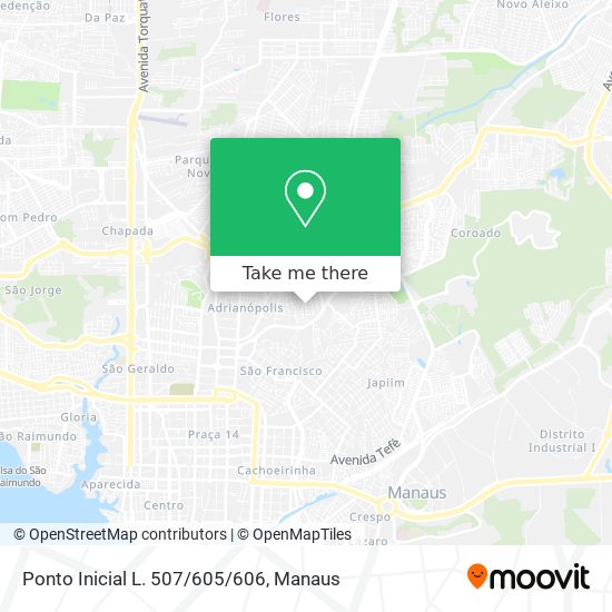 Ponto Inicial L. 507/605/606 map