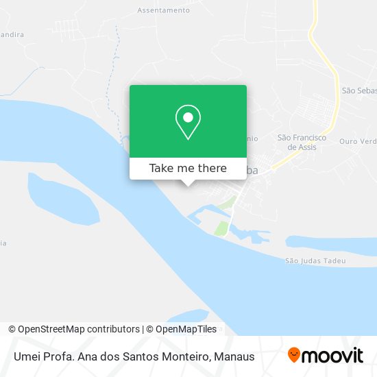 Umei Profa. Ana dos Santos Monteiro map