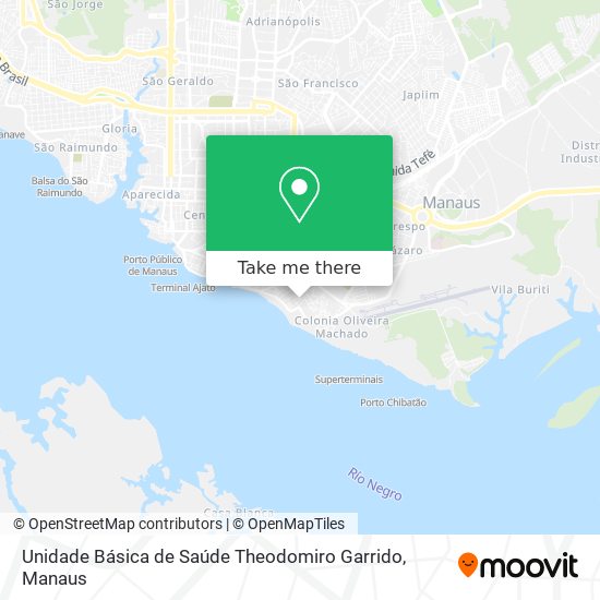 Unidade Básica de Saúde Theodomiro Garrido map