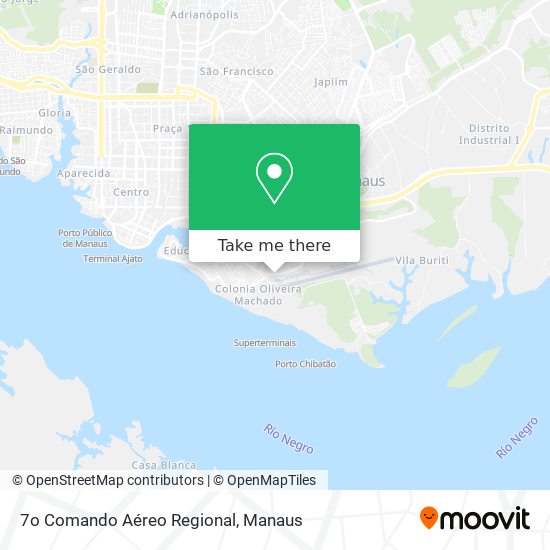7o Comando Aéreo Regional map
