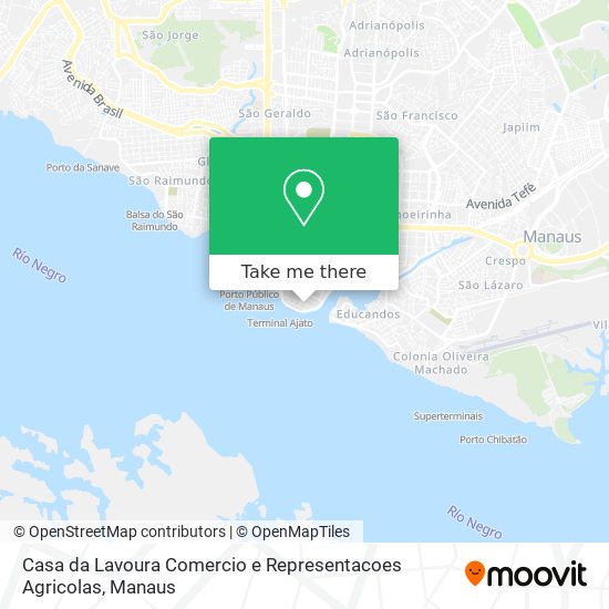 Casa da Lavoura Comercio e Representacoes Agricolas map