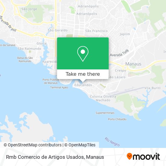 Rmb Comercio de Artigos Usados map