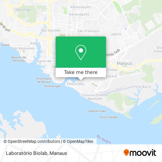 Laboratório Biolab map