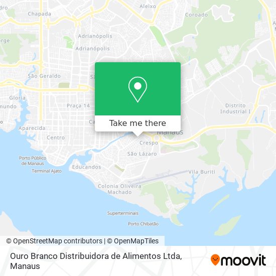 Mapa Ouro Branco Distribuidora de Alimentos Ltda