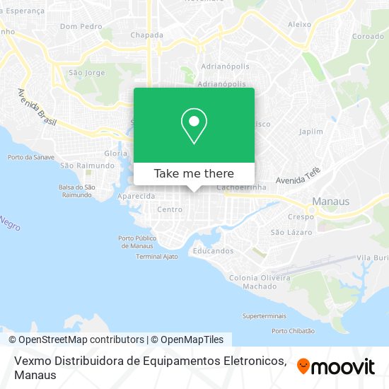 Vexmo Distribuidora de Equipamentos Eletronicos map