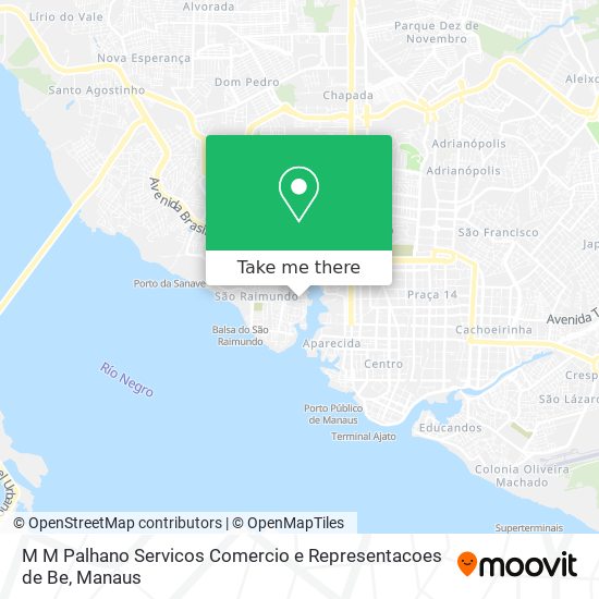 M M Palhano Servicos Comercio e Representacoes de Be map