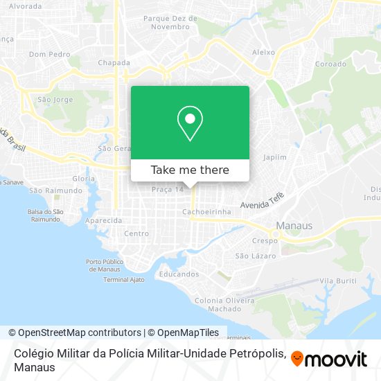 Mapa Colégio Militar da Polícia Militar-Unidade Petrópolis