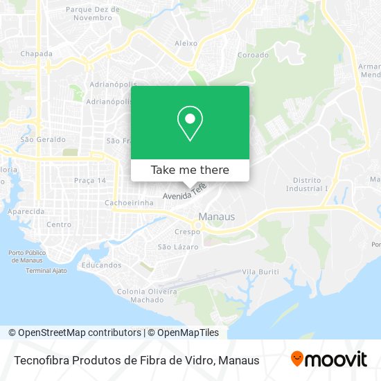 Tecnofibra Produtos de Fibra de Vidro map