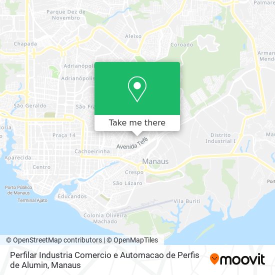 Perfilar Industria Comercio e Automacao de Perfis de Alumin map