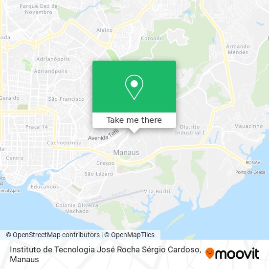 Instituto de Tecnologia José Rocha Sérgio Cardoso map