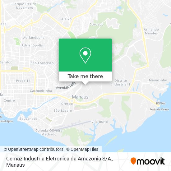 Cemaz Indústria Eletrônica da Amazônia S / A. map