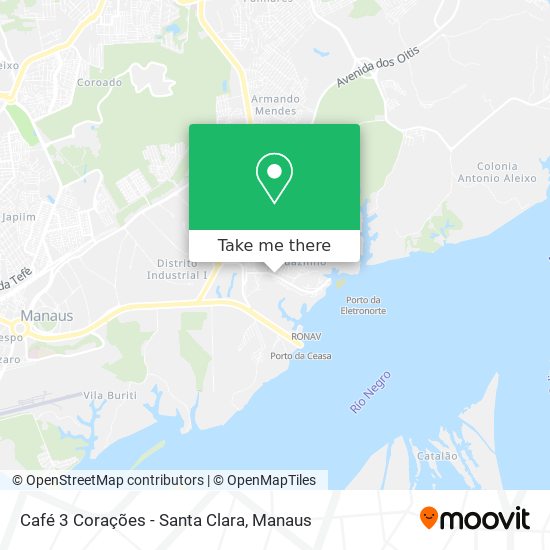 Café 3 Corações - Santa Clara map