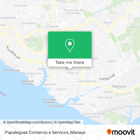 Papaleguas Comercio e Servicos map