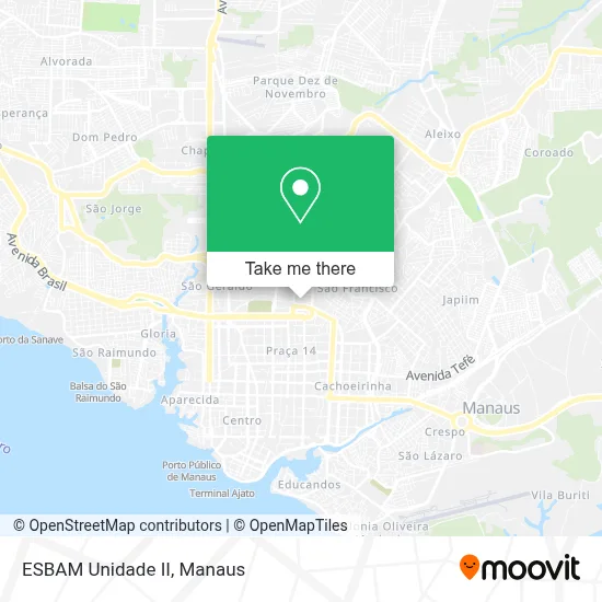 ESBAM Unidade II map