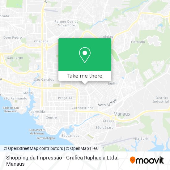 Shopping da Impressão - Gráfica Raphaela Ltda. map