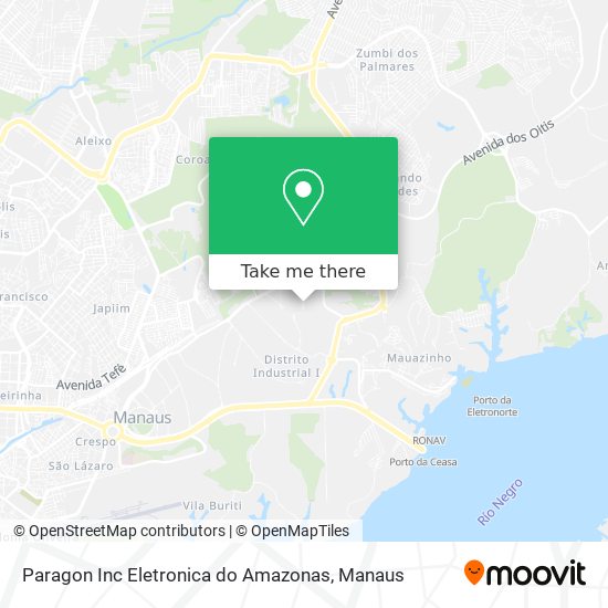 Mapa Paragon Inc Eletronica do Amazonas