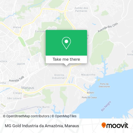 Mapa MG Gold Industria da Amazônia