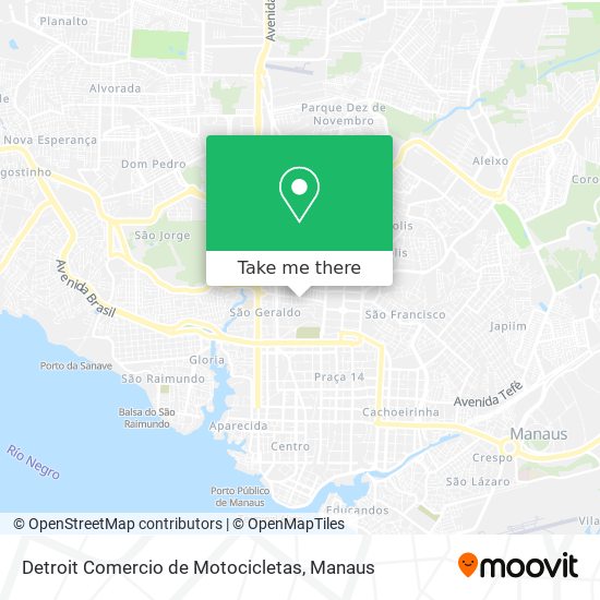 Detroit Comercio de Motocicletas map