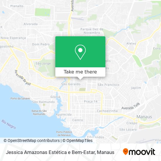 Mapa Jessica Amazonas Estética e Bem-Estar