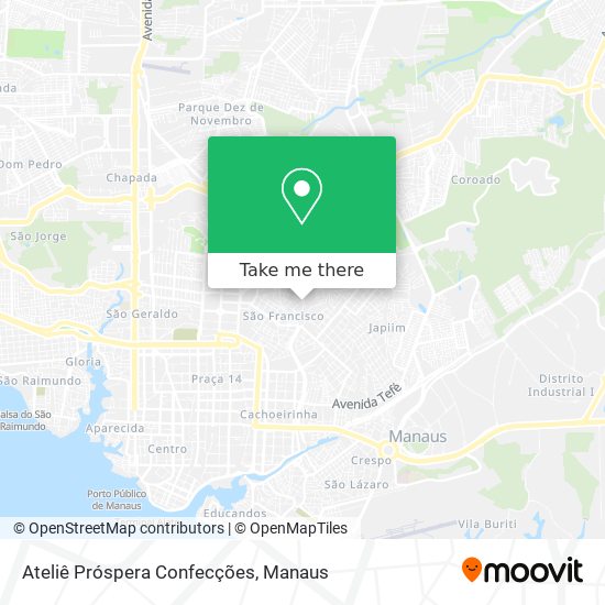 Ateliê Próspera Confecções map