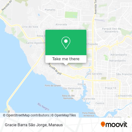 Gracie Barra São Jorge map