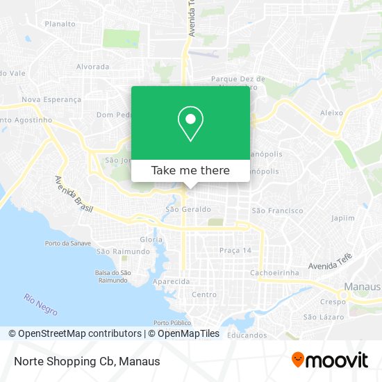 Norte Shopping Cb map