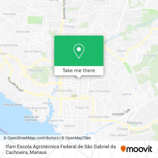 Ifam Escola Agrotécnica Federal de São Gabriel da Cachoeira map