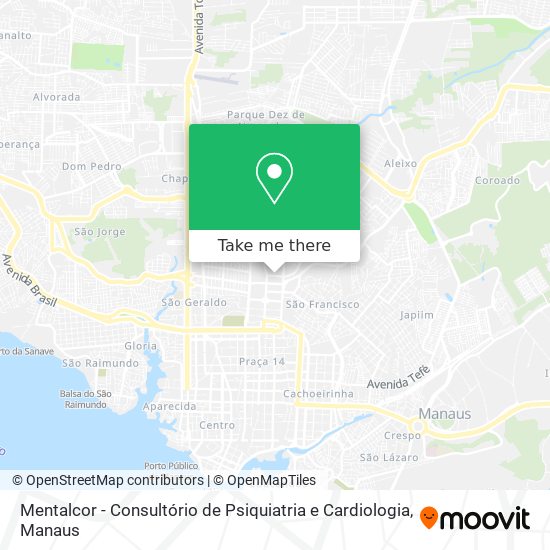 Mentalcor - Consultório de Psiquiatria e Cardiologia map