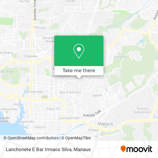 Lanchonete E Bar Irmaos Silva map