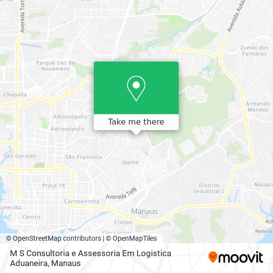 M S Consultoria e Assessoria Em Logistica Aduaneira map