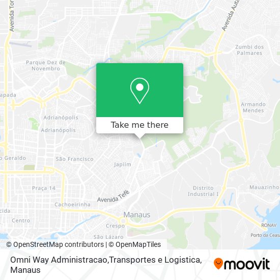 Mapa Omni Way Administracao,Transportes e Logistica