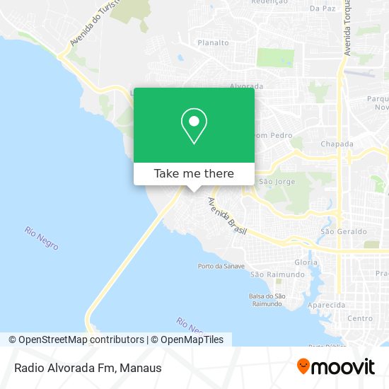 Mapa Radio Alvorada Fm