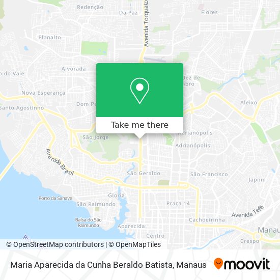 Maria Aparecida da Cunha Beraldo Batista map