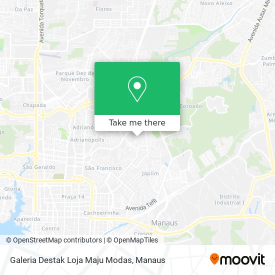 Galeria Destak Loja Maju Modas map