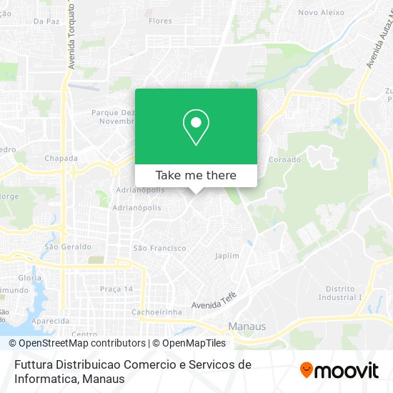 Futtura Distribuicao Comercio e Servicos de Informatica map