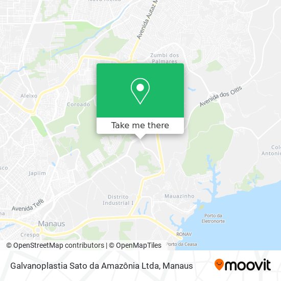 Mapa Galvanoplastia Sato da Amazônia Ltda