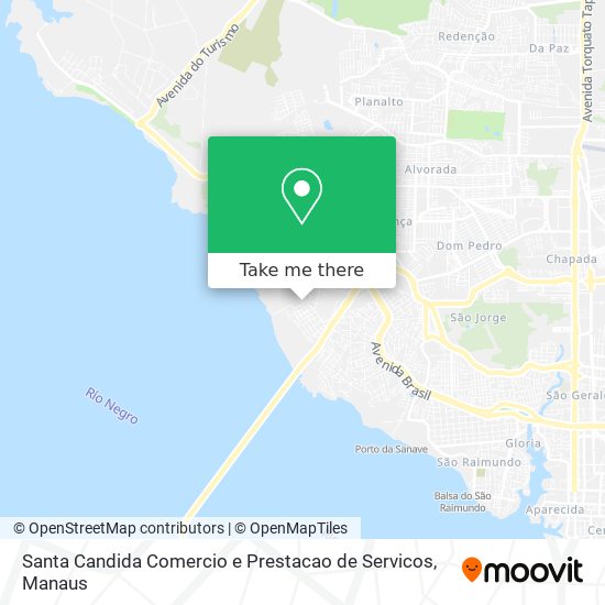 Santa Candida Comercio e Prestacao de Servicos map