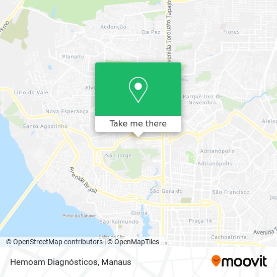 Hemoam Diagnósticos map