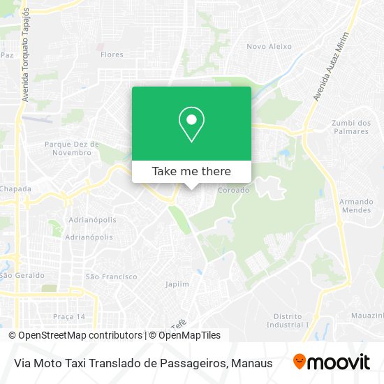 Via Moto Taxi Translado de Passageiros map
