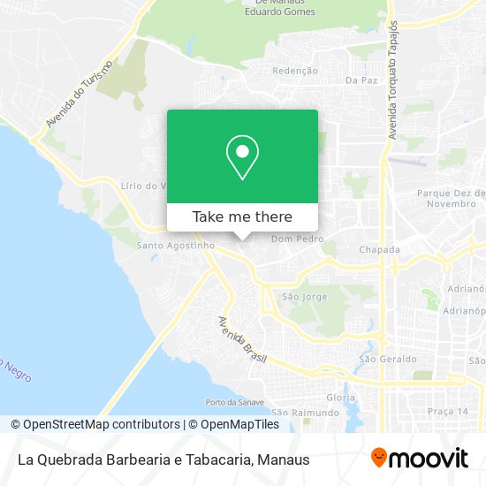 La Quebrada Barbearia e Tabacaria map