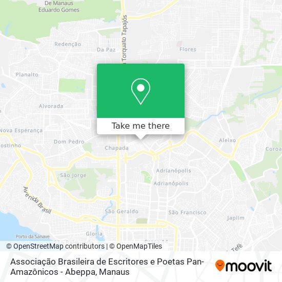 Associação Brasileira de Escritores e Poetas Pan-Amazônicos - Abeppa map