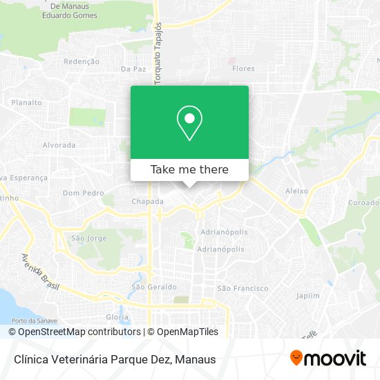 Clínica Veterinária Parque Dez map