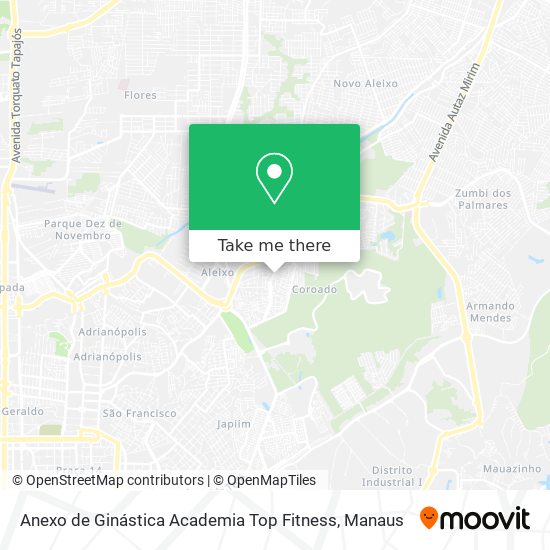 Anexo de Ginástica Academia Top Fitness map