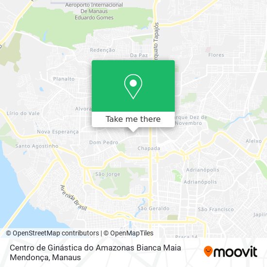 Mapa Centro de Ginástica do Amazonas Bianca Maia Mendonça