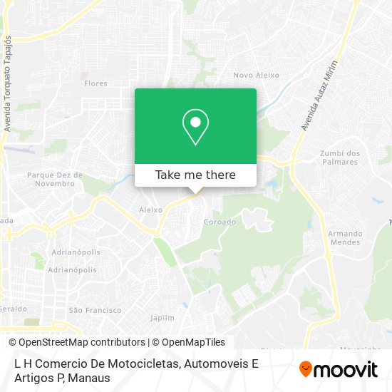 L H Comercio De Motocicletas, Automoveis E Artigos P map