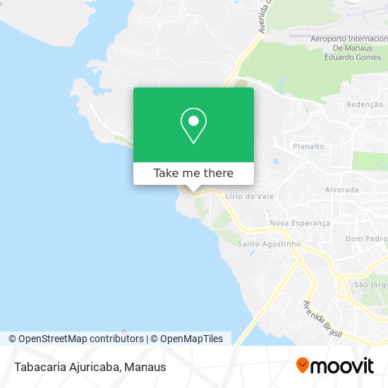 Tabacaria Ajuricaba map