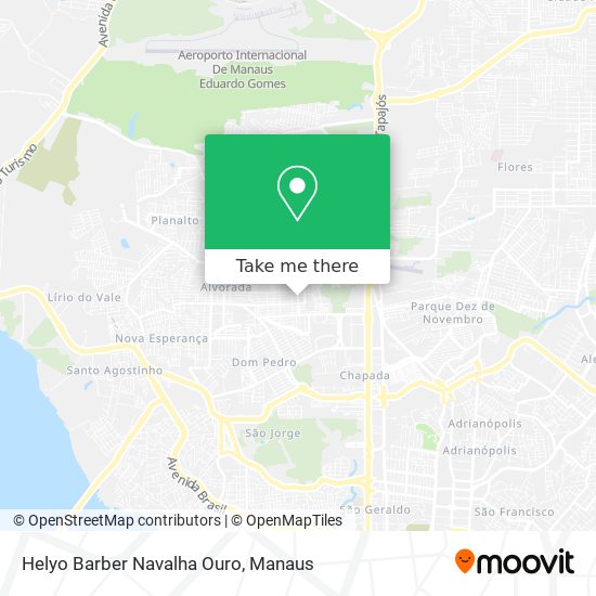 Helyo Barber Navalha Ouro map